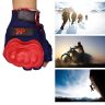 Allextreme EXO2FG12 Probiker Motorcycle Half Finger Riding Gloves for Bike Racing & Sports Hand Glove for Men and Women (XL, Orange)