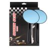 AllExtreme EXSM01B Round Rear View Side Mirrors with Adjustable Rotatable Handlebars Compatible With All Bikes (Black)