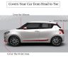 Allextreme HV7012 Car Body Cover Compatible with Hyundai Venue Custom Fit Dustproof UV Heat Resistant Indoor Outdoor Body Protection (Navy Blue & Red)