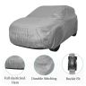 Allextreme HN7002 Car Body Cover Compatible with Hyundai Grand i10 Nios Custom Fit Dustproof UV Heat Resistant Indoor Outdoor Body Protection (Silver without Mirror)