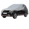 Allextreme KS7002 Car Body Cover Compatible with Kia Sonet Custom Fit Dustproof UV Heat Resistant Indoor Outdoor Body Protection (Silver without Mirror)
