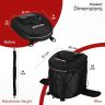 Allextreme 13L Magnetic Tank Bag for Bike | Universal Fit Motorcycle Storage with Rain Cover, Strong Magnets & Multi-Pocket Design | Travel Riding Gear for Daily Commute & Touring (Black)