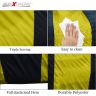Allextreme D7016 Car Body Cover Compatible with Maruti Suzuki Dzire Custom Fit Dustproof UV Heat Resistant Indoor Outdoor Body Protection (Navy Blue & Yellow)