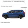 Allextreme TT7003 Car Body Cover Compatible with Tata Tiago Custom Fit Dustproof UV Heat Resistant Indoor Outdoor Body Protection (Silver with Mirror)