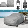 Allextreme TT7002 Car Body Cover Compatible with Tata Tiago Custom Fit Dustproof UV Heat Resistant Indoor Outdoor Body Protection (Silver without Mirror)