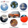 Allextreme TT7002 Car Body Cover Compatible with Tata Tiago Custom Fit Dustproof UV Heat Resistant Indoor Outdoor Body Protection (Silver without Mirror)