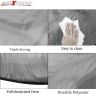 Allextreme TT7002 Car Body Cover Compatible with Tata Tiago Custom Fit Dustproof UV Heat Resistant Indoor Outdoor Body Protection (Silver without Mirror)