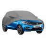 Allextreme TT7004 Car Body Cover Compatible with Tata Tiago Custom Fit Dustproof UV Heat Resistant Indoor Outdoor Body Protection (Grey with Mirror)