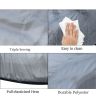 Allextreme TT7001 Car Body Cover Compatible with Tata TIAGO Custom Fit Dustproof UV Heat Resistant Indoor Outdoor Body Protection (Grey without Mirror)