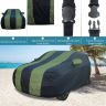 Allextreme TT7010 Car Body Cover Compatible with Tata Tiago Custom Fit Dustproof UV Heat Resistant Indoor Outdoor Body Protection (Navy Blue & Green)