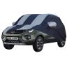 Allextreme TN7005 Car Body Cover Compatible with Tata Nexon Custom Fit Dustproof UV Heat Resistant Indoor Outdoor Body Protection (Blue & Silver with Mirror)