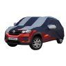 Allextreme RK7005 Car Body Cover Compatible with Renault KWID Custom Fit Dustproof UV Heat Resistant Indoor Outdoor Body Protection (Grey with Mirror)