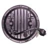 Allextreme EX7I4L2 7 Inch Led Round Headlight with Full Ring Tricolor DRL Angel Eyes & Hi/Low Beam Compatible with, Jeep & Harley Davidson (75W, 2 Pcs)