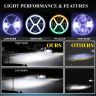 Allextreme EX7I4L2 7 Inch Led Round Headlight with Full Ring Tricolor DRL Angel Eyes & Hi/Low Beam Compatible with, Jeep & Harley Davidson (75W, 2 Pcs)