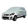 Allextreme ME7003 Car Body Cover Compatible with Maruti Suzuki Ertiga Custom Fit Dustproof UV Heat Resistant Indoor Outdoor Body Protection (Silver with Mirror)