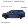 Allextreme ME7003 Car Body Cover Compatible with Maruti Suzuki Ertiga Custom Fit Dustproof UV Heat Resistant Indoor Outdoor Body Protection (Silver with Mirror)