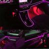 Allextreme AXNLED1 Neon LED Flexible Strip Light 12V Decorative Interior Exterior Car Truck Styling EL Wire Glow String Tube (Pink, 5M)