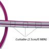 Allextreme AXNLED1 Neon LED Flexible Strip Light 12V Decorative Interior Exterior Car Truck Styling EL Wire Glow String Tube (Pink, 5M)