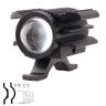 Allextreme EXT30F2 LED Fog Light Spot Beam 20W Projector Lens Heavy Duty Waterproof Driving Lamp for Motorcycle Bike Car SUV (2 Pcs, Yellow & White)