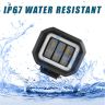 Allextreme EXS30F2 LED Fog Light Spot Beam 20W Projector Lens Heavy Duty Waterproof Driving Lamp for Motorcycle Bike Car SUV (2 Pcs, Blue & White)