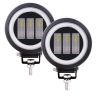 Allextreme EXR30F2 LED Fog Light Spot Beam 20W Projector Lens Heavy Duty Waterproof Driving Lamp for Motorcycle Bike Car SUV (2 Pcs, Red & White)