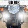 Allextreme EXG20F1 LED Fog Light Spot Beam 20W Projector Lens Heavy Duty Waterproof Driving Lamp for Motorcycle Bike Car SUV (1 Pc, Yellow & White)