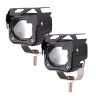 Allextreme EXL20F2 LED Fog Light Spot Beam 20W Projector Lens Heavy Duty Waterproof Driving Lamp for Motorcycle Bike Car SUV (2 Pcs, Yellow & White)