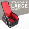 Allextreme EXFTB19 Magnetic Fuel Tank Bag with Rain Cover Multi-Pocket Storage Compartments Universal Fit Accessory for All Motorcycles Bike (Black)