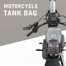 Allextreme EXFTB19 Magnetic Fuel Tank Bag with Rain Cover Multi-Pocket Storage Compartments Universal Fit Accessory for All Motorcycles Bike (Black)