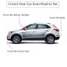 Allextreme ME7004 Car Body Cover Compatible with Maruti Suzuki Ertiga Custom Fit Dustproof UV Heat Resistant Indoor Outdoor Body Protection (Grey with Mirror)