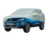 Allextreme TN7003 Car Body Cover Compatible with Tata Nexon Custom Fit Dustproof UV Heat Resistant Indoor Outdoor Body Protection (Silver with Mirror)