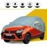 Allextreme MC7007 100% Tested Waterproof Car Body Cover Compatible with Maruti Suzuki Celerio Custom Fit Dustproof UV Heat Resistant Indoor Outdoor Body Protection (Reflective Silver with Mirror)