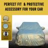 Allextreme MC7007 100% Tested Waterproof Car Body Cover Compatible with Maruti Suzuki Celerio Custom Fit Dustproof UV Heat Resistant Indoor Outdoor Body Protection (Reflective Silver with Mirror)