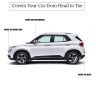Allextreme MXL67007 100% Tested Waterproof Car Body Cover Compatible with Maruti Suzuki XL6 Custom Fit Dustproof UV Heat Resistant Indoor Outdoor Body Protection (Reflective Silver with Mirror)
