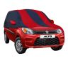 Allextreme MA5004 Car Body Cover Compatible with Maruti Suzuki Alto Custom Fit Dustproof UV Heat Resistant Indoor Outdoor Body Protection (Navy Blue & Red with Mirror)