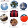 Allextreme MA5004 Car Body Cover Compatible with Maruti Suzuki Alto Custom Fit Dustproof UV Heat Resistant Indoor Outdoor Body Protection (Navy Blue & Red with Mirror)