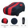 Allextreme MA5004 Car Body Cover Compatible with Maruti Suzuki Alto Custom Fit Dustproof UV Heat Resistant Indoor Outdoor Body Protection (Navy Blue & Red with Mirror)