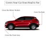 Allextreme CB5001 Car Body Cover Compatible with Chevrolet Beat Custom Fit Dustproof UV Heat Resistant Indoor Outdoor Body Protection (Blue with Mirror)