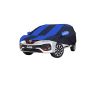 Allextreme TL5002 Car Body Cover Compatible with Toyota Etios Liva Custom Fit Dustproof UV Heat Resistant Indoor Outdoor Body Protection (Navy Blue & Blue with Mirror)