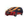Allextreme MN5003 Car Body Cover Compatible with Maruti Suzuki Swift 2021 Custom Fit Dustproof UV Heat Resistant Indoor Outdoor Body Protection (Navy Blue & Orange with Mirror)