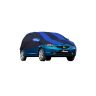 AllExtreme HJ5002 Car Body Cover Compatible with Old Jazz Custom Fit Dustproof UV Heat Resistant Indoor Outdoor Body Protection (Navy Blue & Blue with Mirror)
