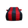 Allextreme HO5004 Car Body Cover Compatible with Hyundai Old i20 Custom Fit Dustproof UV Heat Resistant Indoor Outdoor Body Protection (Navy Blue & Red with Mirror)