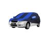 Allextreme SF5002 Car Body Cover Compatible with Skoda Fabia Custom Fit Dustproof UV Heat Resistant Indoor Outdoor Body Protection (Navy Blue & Blue with Mirror)