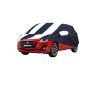 Allextreme MN5005 Car Body Cover Compatible with Maruti Suzuki Swift 2021 Custom Fit Dustproof UV Heat Resistant Indoor Outdoor Body Protection (Navy Blue & White with Mirror)