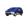 Allextreme NM5002 Car Body Cover Compatible with Nissan Micra Active Custom Fit Dustproof UV Heat Resistant Indoor Outdoor Body Protection (Navy Blue & Blue with Mirror)
