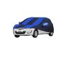 AllExtreme HO5002 Car Body Cover Compatible with Hyundai Old i20 Custom Fit Dustproof UV Heat Resistant Indoor Outdoor Body Protection (Navy Blue & Blue with Mirror)