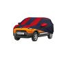 Allextreme MPU5004 Car Body Cover Compatible with Maruti Suzuki S-Presso Custom Fit Dustproof UV Heat Resistant Indoor Outdoor Body Protection (Navy Blue & Red with Mirror)