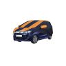 Allextreme MW5003 Car Body Cover Compatible with Maruti Suzuki New Wagon R Custom Fit Dustproof UV Heat Resistant Indoor Outdoor Body Protection (Navy Blue & Orange with Mirror)