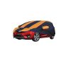 Allextreme NZV5003 Car Body Cover Compatible with New Jazz Custom Fit Dustproof UV Heat Resistant Indoor Outdoor Body Protection (Navy Blue & Orange with Mirror)