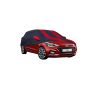 Allextreme HIT5004 Car Body Cover Compatible with Hyundai i20 Active Custom Fit Dustproof UV Heat Resistant Indoor Outdoor Body Protection (Navy Blue & Red with Mirror)